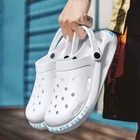 Мужские сандалии 2021, летняя пляжная мужская повседневная обувь без шнуровки, мужские мягкие дышащие шлепанцы для дома и улицы