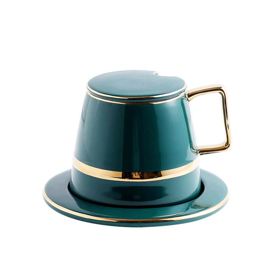 Креативный набор кофейных чашек и блюдца керамическая чашка для завтрака