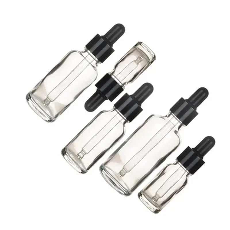 Empty Glass Essential Oil Cosmetic Bottle 5ml 10ml 15ml 20ml 30ml 50ml Perfume Container Mini 3cc Vial With Pipette Dropper Jar images - 6