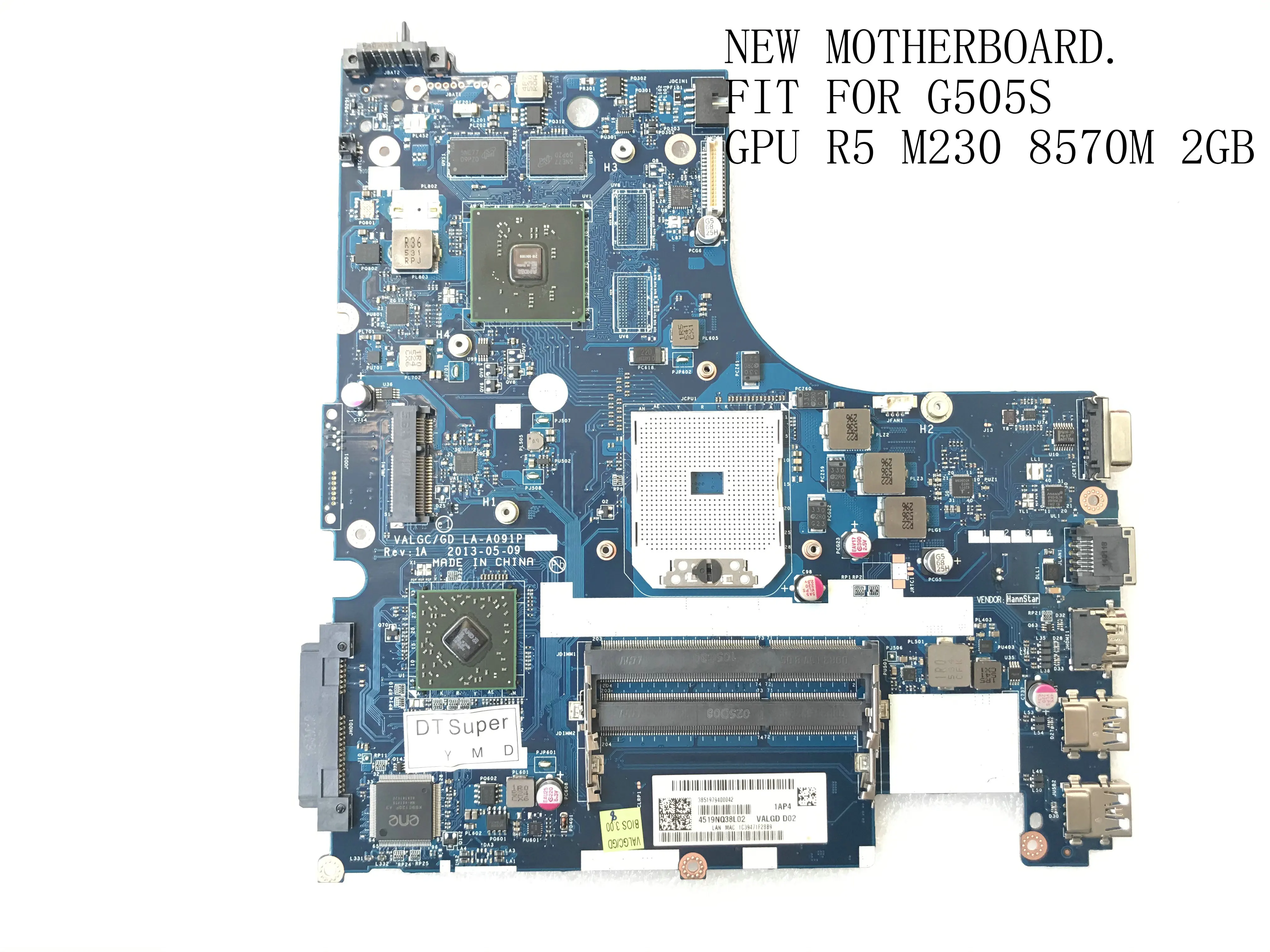 KEFU STOCK новый VALGC/GD LA A091P для материнской платы ноутбука Lenovo G505S R5 230 8570