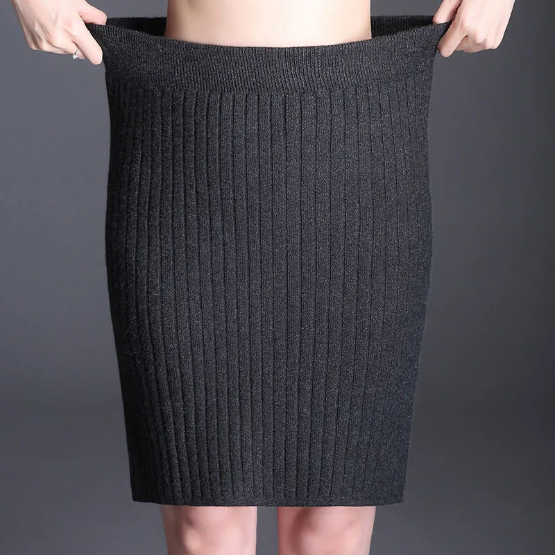 Длинная Повседневная трапециевидная юбка 50 см Женская осенне-зимняя новая