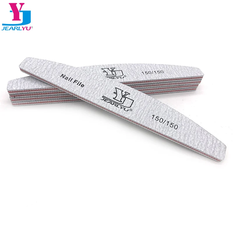 5Pcs/lot Nail File 150/150 Grey Sanding Double-sided Manicure Tool Polerski Buffer Lime Professional Accessories File Smooth Kit