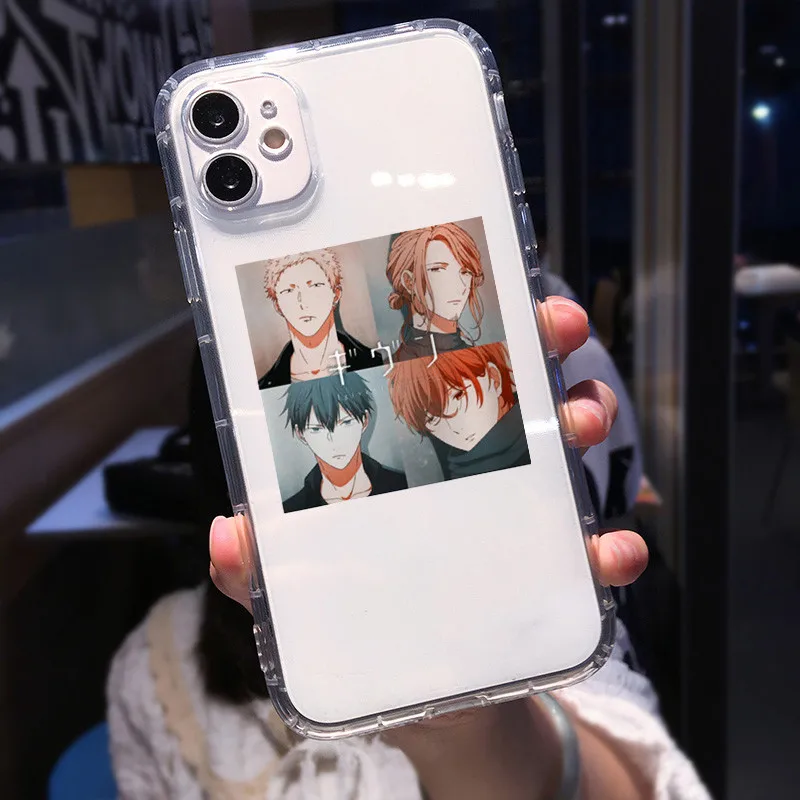 Японский чехол с аниме для телефона IPhone 12 11 Pro Max 8 7 Plus 13 XR X XS MAX мягкий ударопрочный
