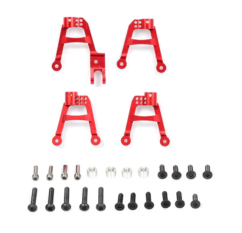 

4 шт., Алюминиевые амортизаторы для автомобиля на радиоуправлении с ЧПУ, для 1/10 RC Crawler Axial SCX10 II 90046 90047