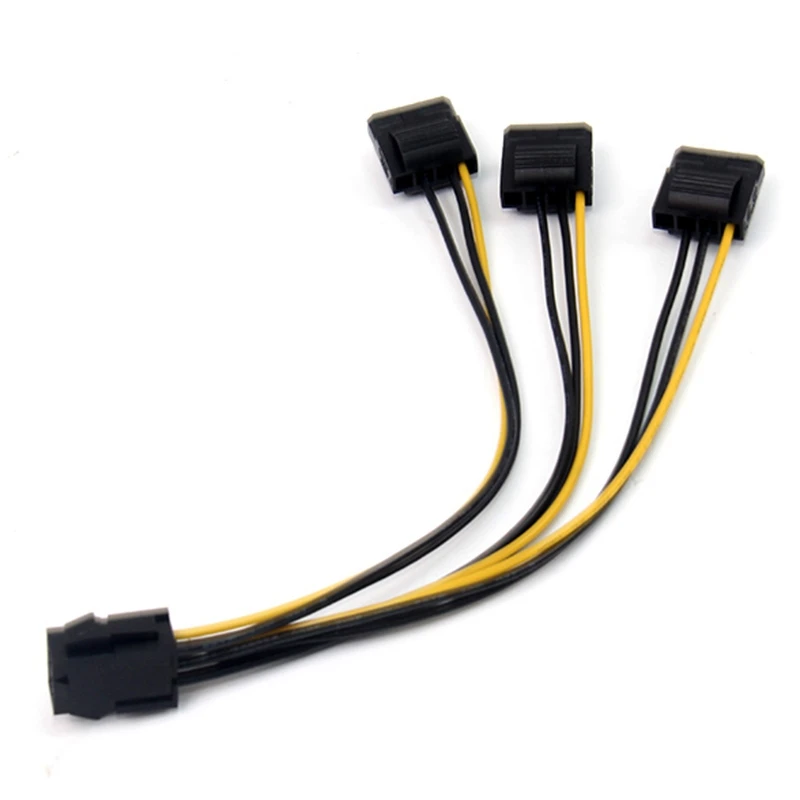 6 Pin IDE Molex от 1 до 3 портов 4Pin силовой разветвитель Удлинительный кабель источник