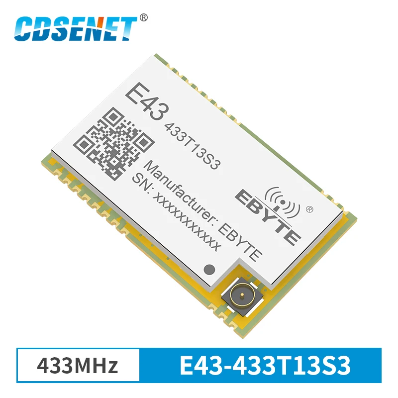 

433MHz Transceiver SMD Module 13dBm IPEX E43-433T13S3 GFSK RSSI UART Low Power Consumption 433 mhz RSSI Transmitter