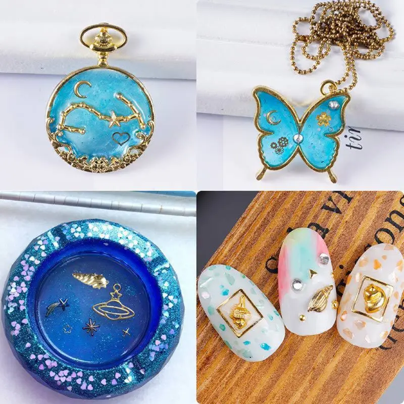 Набор наполнителей для ювелирных изделий из эпоксидной смолы в стиле стимпанк 120