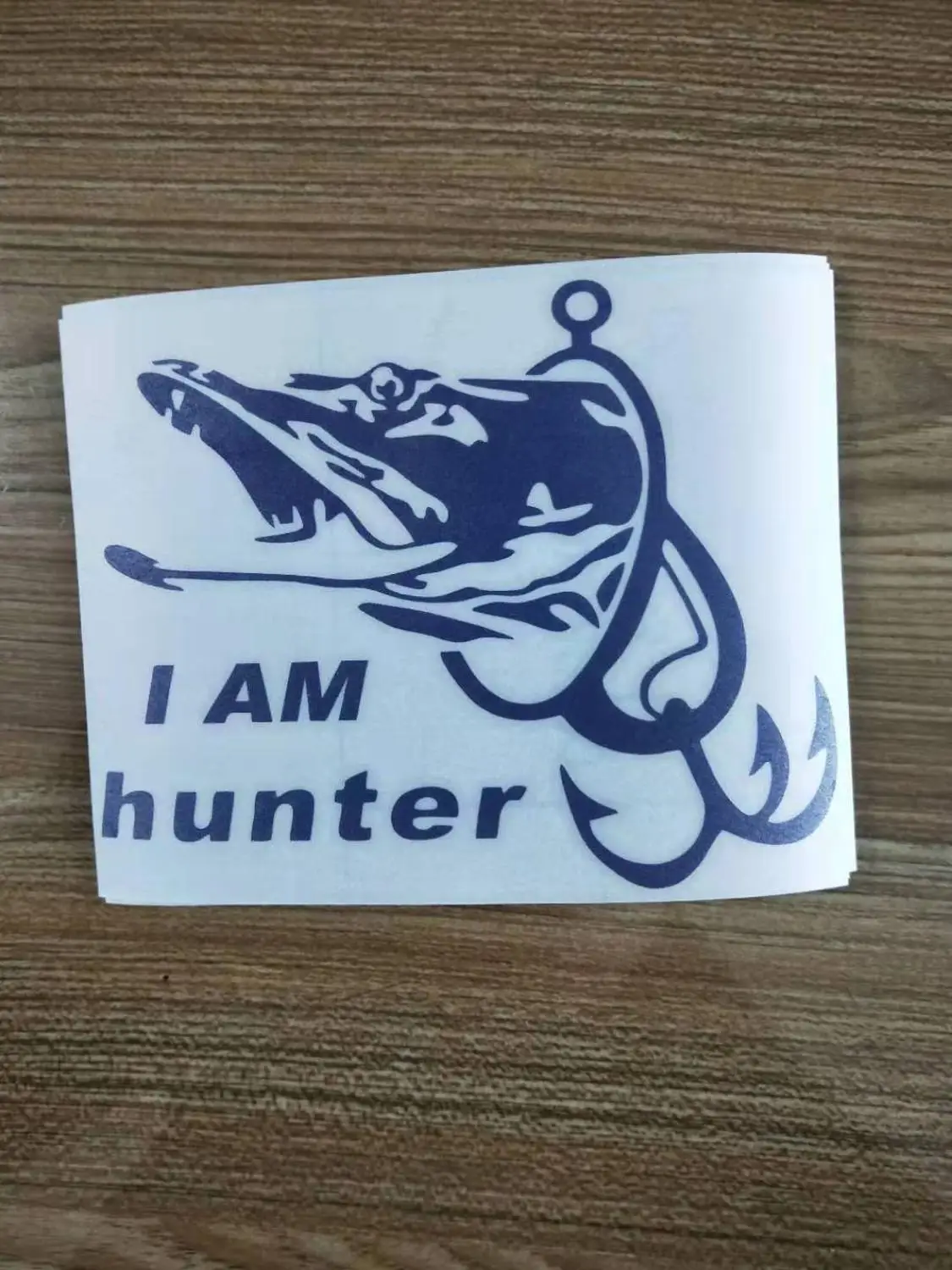Охотника рыбной ловли я охотник автомобиля стикер лодки рыба наклейка Плакаты