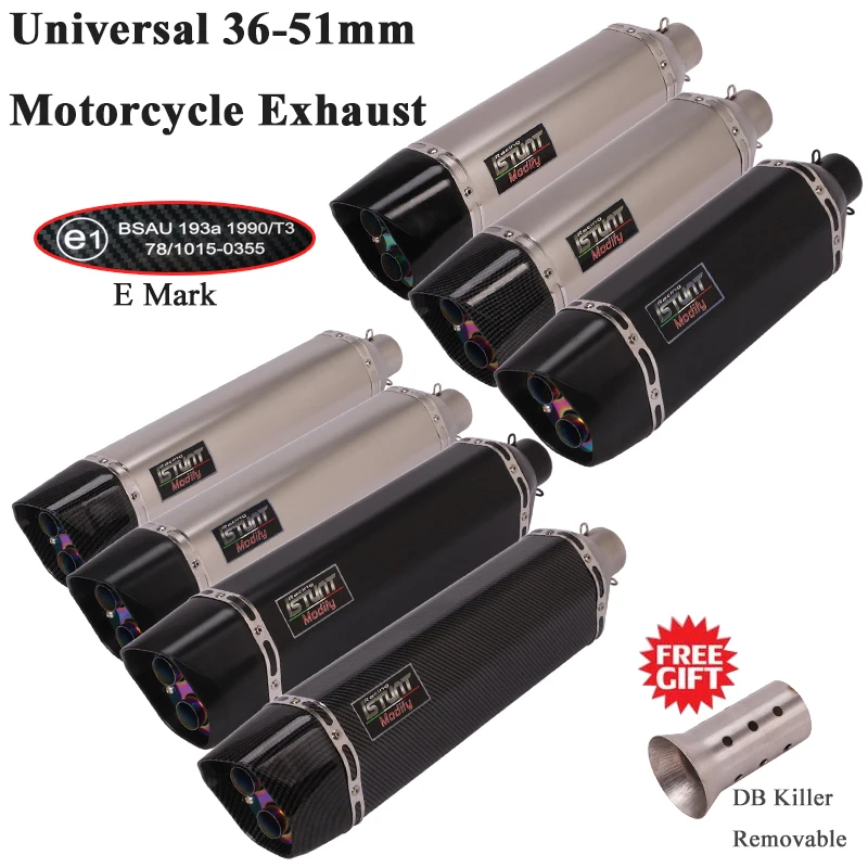 Универсальные модифицированные выхлопные газовые газоны для мотоциклов 2