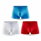 Модное мужское нижнее белье, боксеры, шорты, мужские Бесшовные u-образные очень мягкие сексуальные мужские трусы kilot, дышащие боксеры
