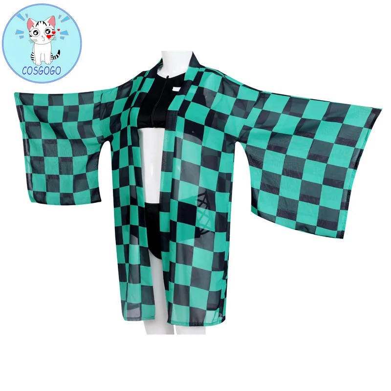 

COSGOGO аниме рассекающий демонов танджиро незуко зенитсу гиюу шинобу купальник сексуальный косплей костюм