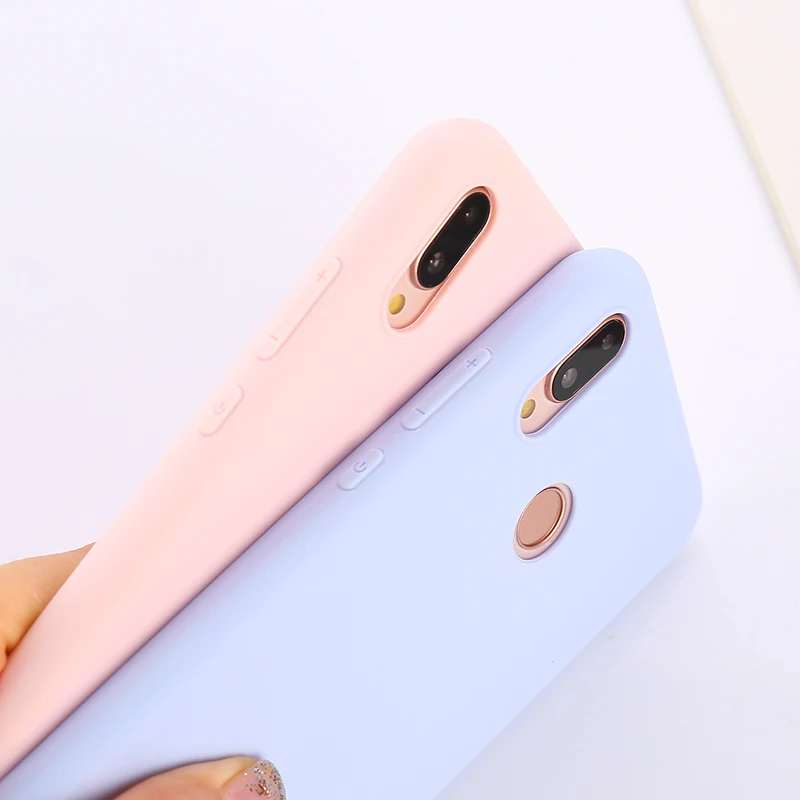 2022.ML1 2022 Candy Color Soft Case Cover for Huawei P20 P30 P10 P9 P8 Lite 2017 P Smart Plus Z 2019 Mate 9 10 20 30 Lite Pro
