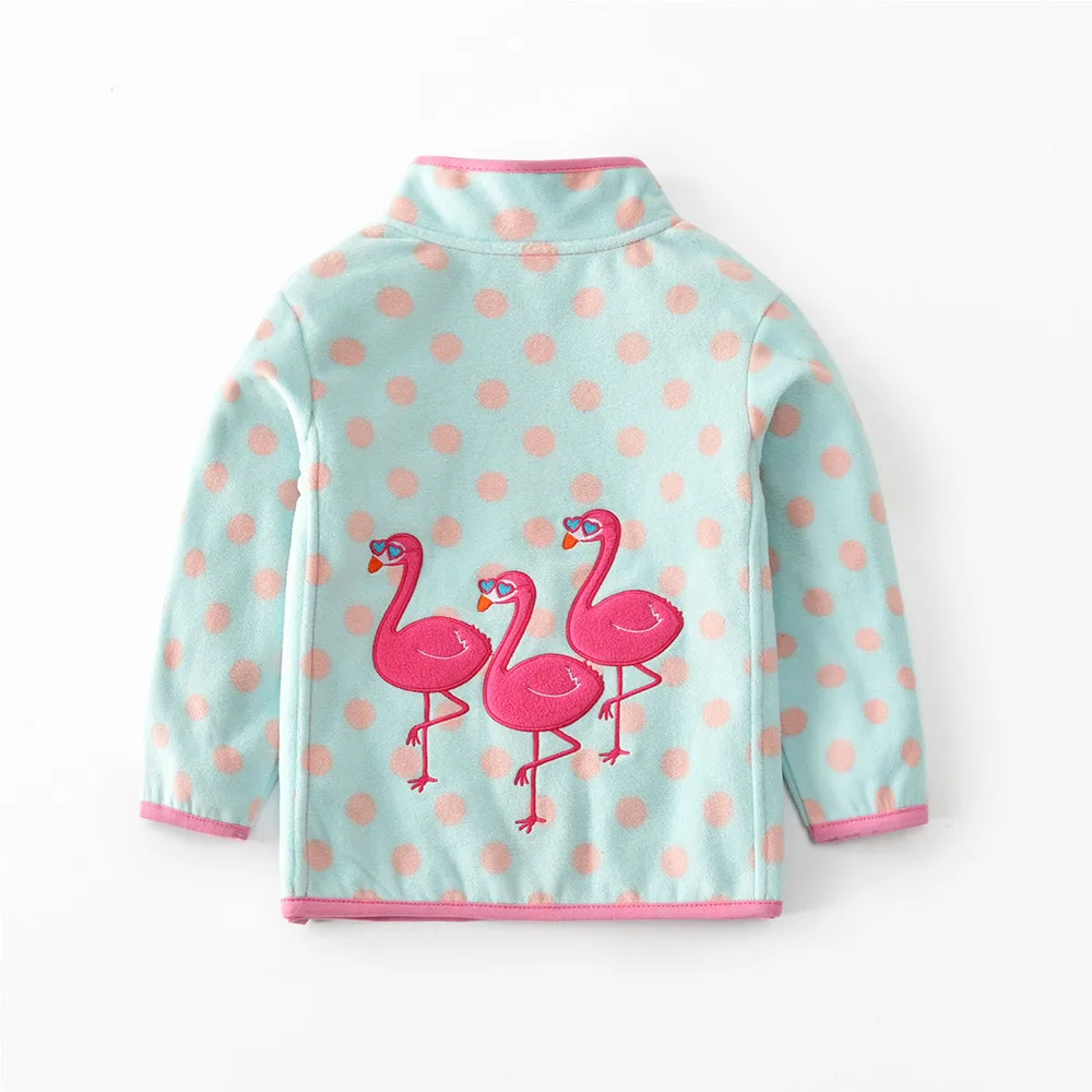 Детская флисовая куртка в горошек на возраст 2-7 лет | одежда и обувь