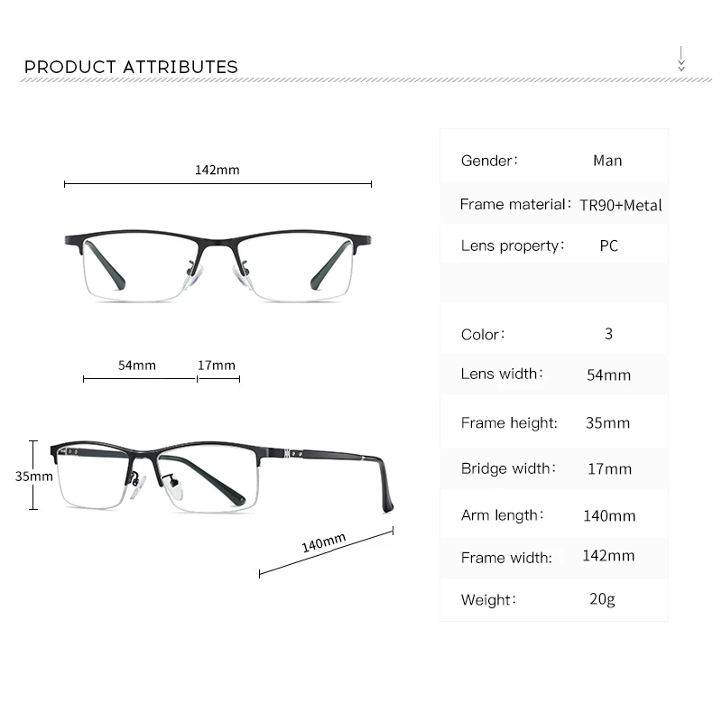 

TR Glasses Frame Computer Men Anti Blue Light Blocking Filter Women Reduces Digital Eye Strain Clear Regular Gaming Goggles