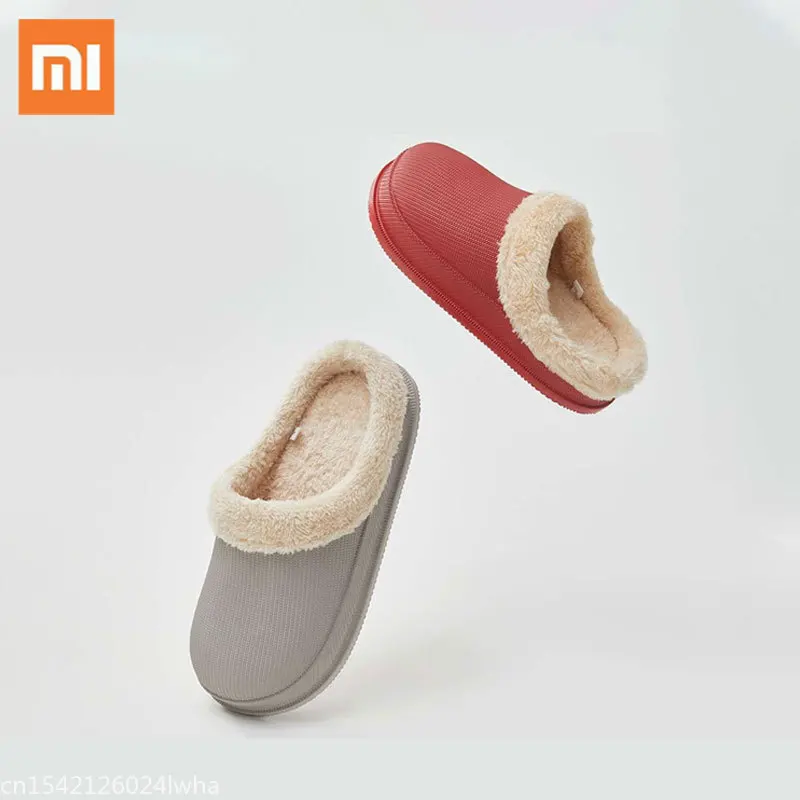 

Xiaomi Utune Women Men Waterproof And Warm Cotton Slippers Thick Bottom Anti-skid in Winter Household Thickening For Home House