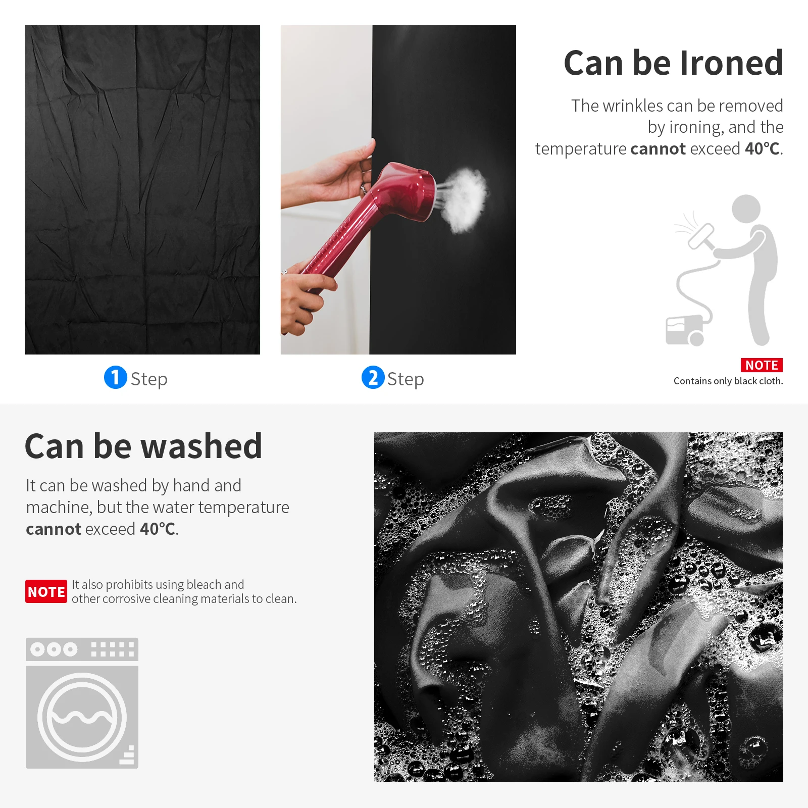 Фон для фотостудии Neewer черный зеленый синий из чистого полиэстера складной|Фон