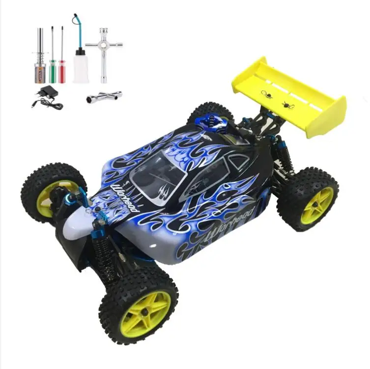 Серый HSP RC автомобиль 1:10 масштаб 4wd RC игрушки две скорости внедорожный Багги Nitro газ мощность 94106 Warhead высокая скорость хобби Дистанционное управление автомобиль - Цвет: Серый