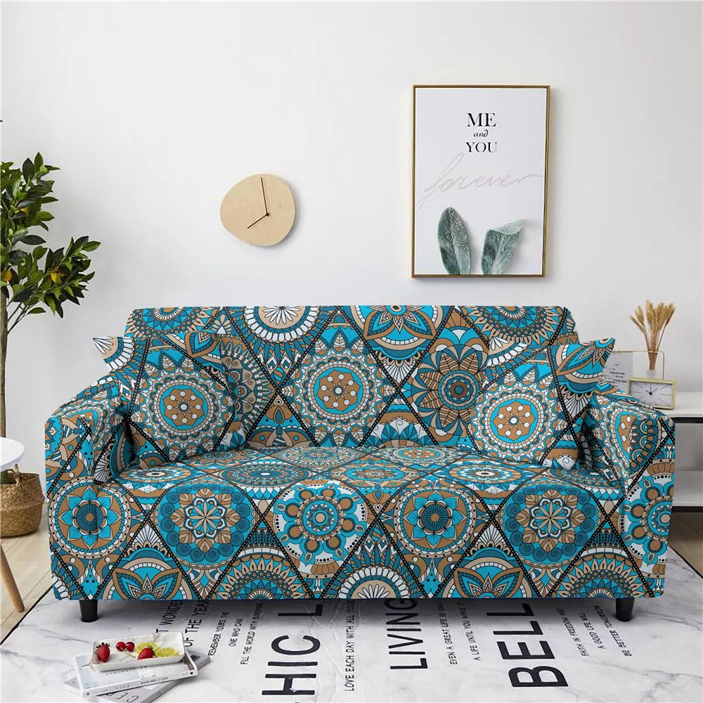Универсальный эластичный диван с напечатанным рисунком плотная накидка все