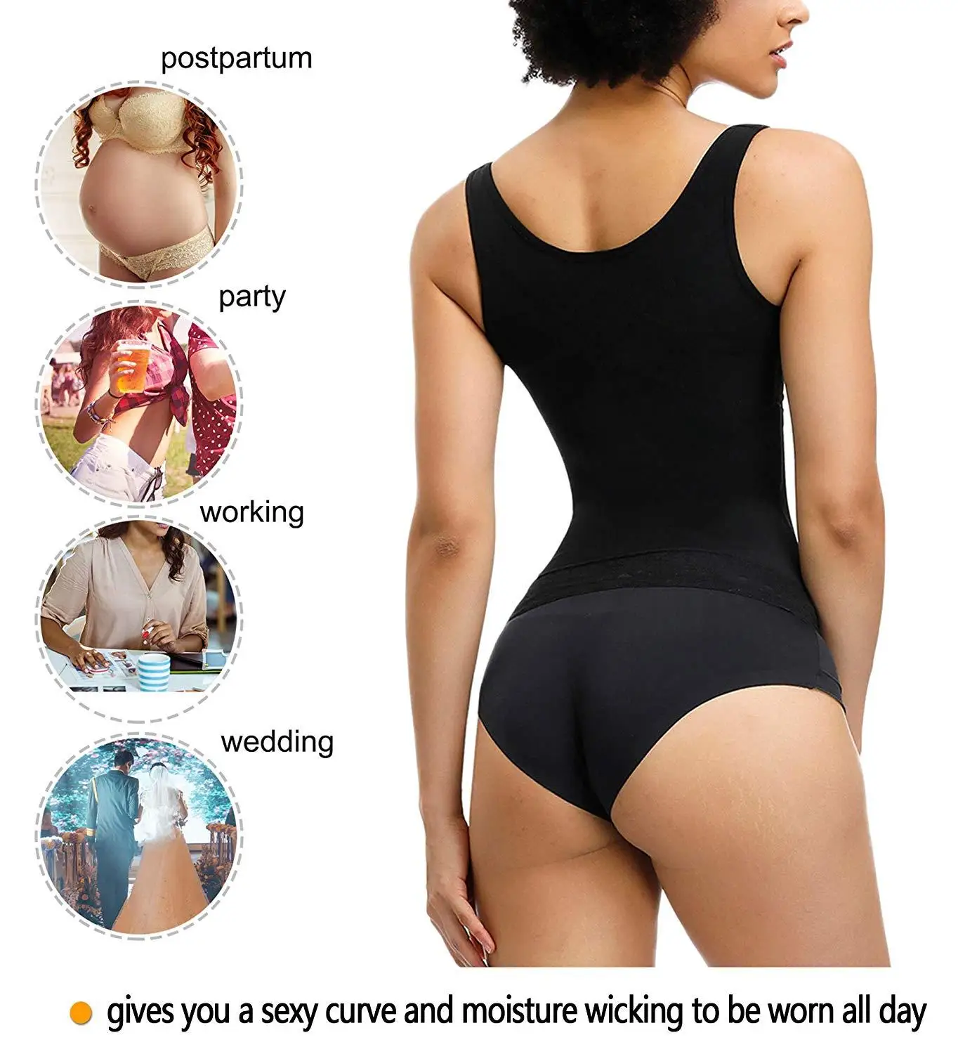 HEXIN размера плюс женская корректирующая одежда для талии тренировочный жилет пуш