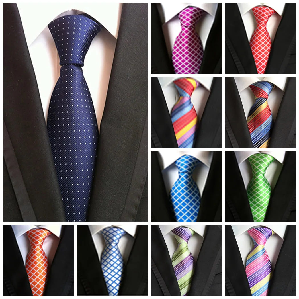 14 видов стилей Модные полосатые красные галстуки для мужчин 8 см шелковый галстук