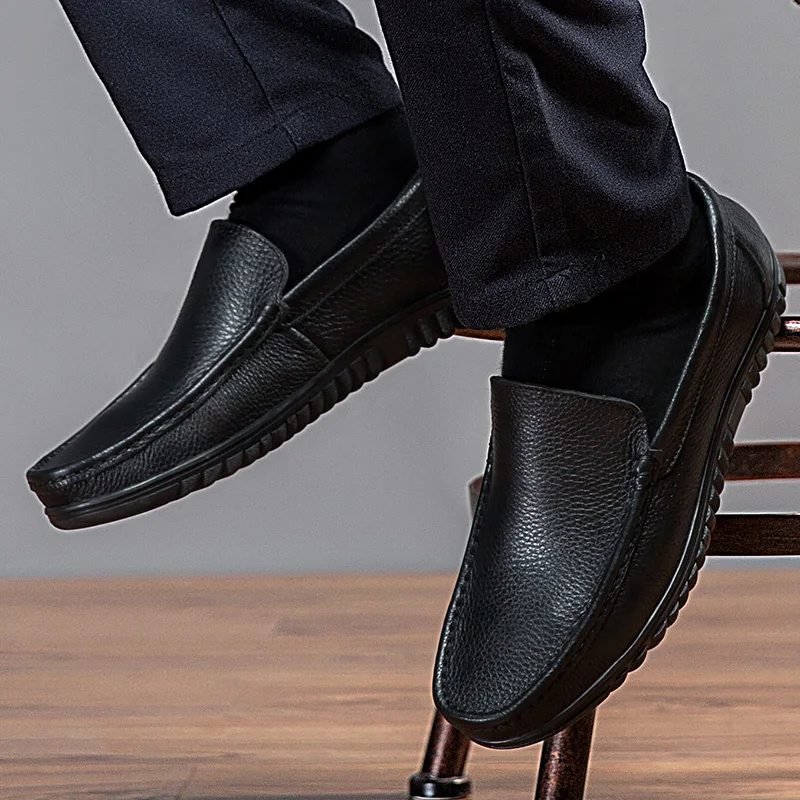 Мужская классическая обувь на плоской подошве из натуральной кожи | Спорт и