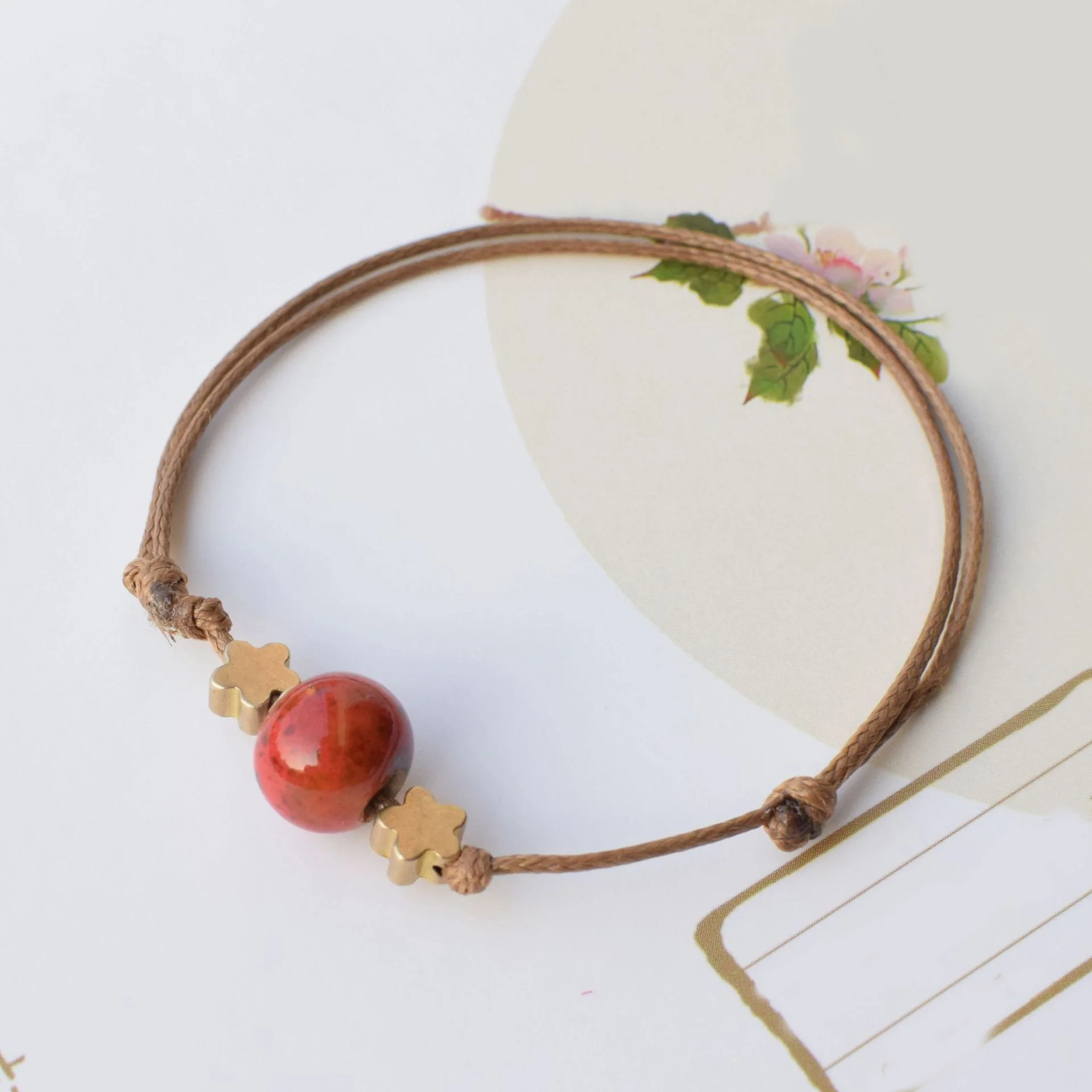 Браслет на веревочке со звездами и бусинами для мужчин женщин | Украшения