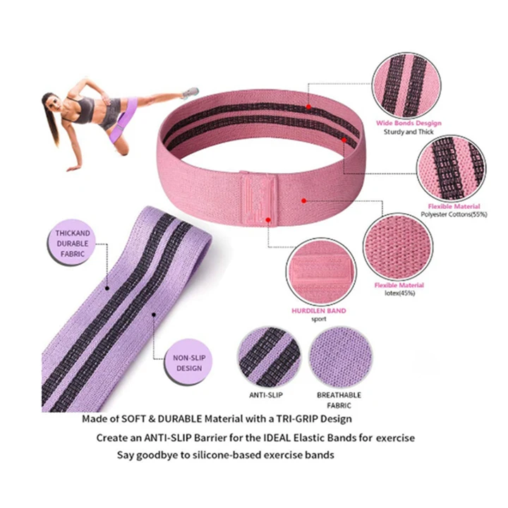 

Resistance Bands Yoga Pull Hip Band Exercise Fitness Equipment Rubber Circle Legs Sport Training Workout Elastic Bands 5 Colors