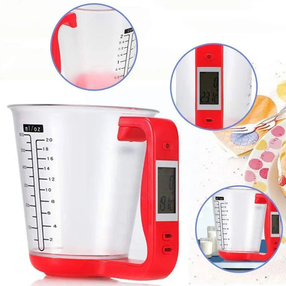 

Rmu Household Electronic Scale Kitchen Electronic Scale Electronic Milk Cup Diy Baking Preparation Measuring Powder O5g9