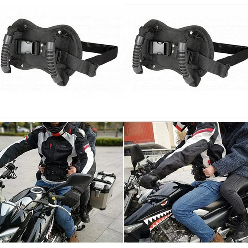 2 шт. мотоциклетные ПАССАЖИРСКОЕ СИДЕНЬЕ Ремни велосипедная Задняя ручка сиденья