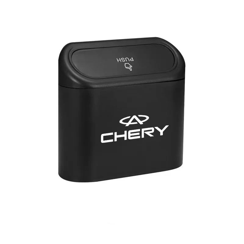 

For CHERY Car Trash Bin Hanging Vehicle Garbage Dust Case Storage Box, Square Pressing Type Trash Can Auto Interior Accessories
