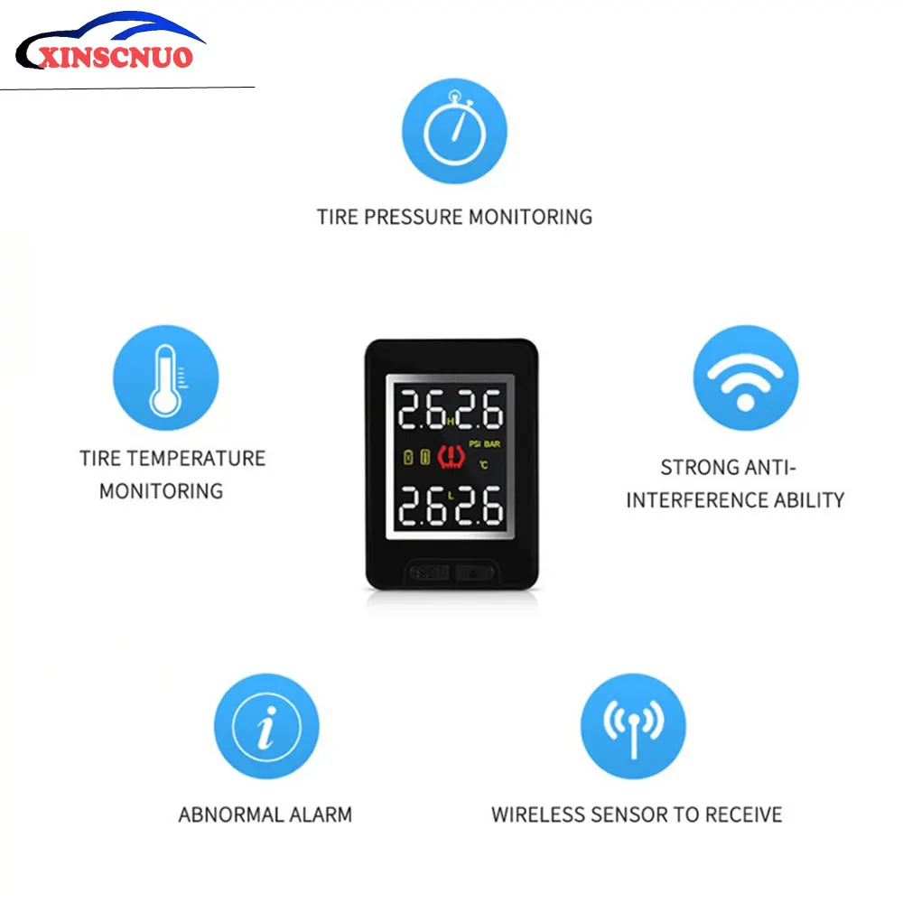 XINSCNUO автомобиля TPMS система контроля давления в шинах для Toyota Prado шин Давление и