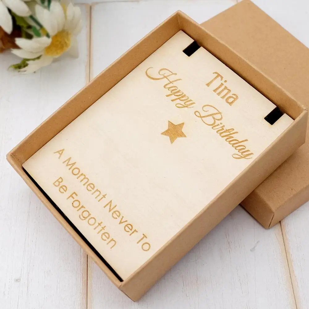 Персонализированный подарок на день рождения Подарочная коробка заказ для нее