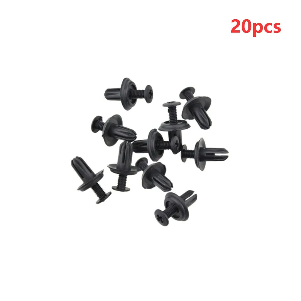 

20x Black Plastic Interior Dashboards Trim Panel Clips Replacement 90687-SB0-013 For Honda Accord High Quality Car Accessories