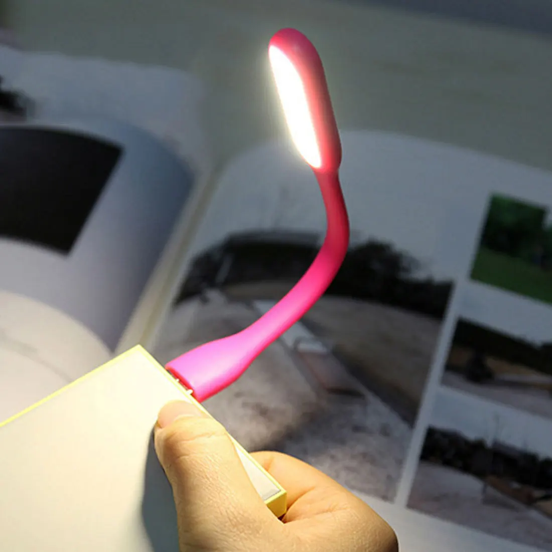 

Портативный светодиодный мини-светильник с USB, USB-лампа для чтения, ночное освещение с питанием от портативного внешнего аккумулятора