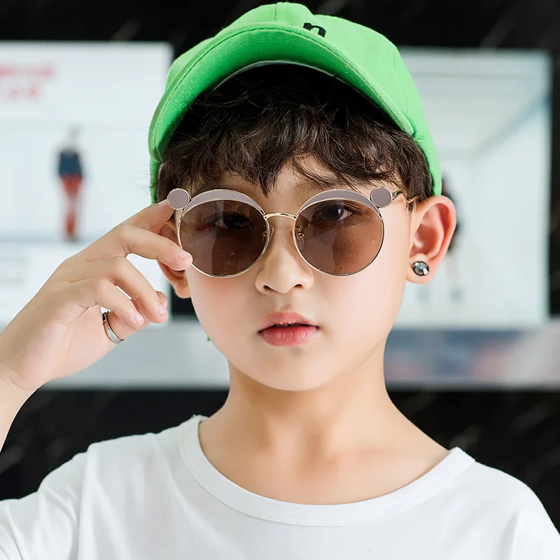 Мультяшные солнцезащитные очки Микки Маус для детей 3 8 лет маленьких мальчиков и