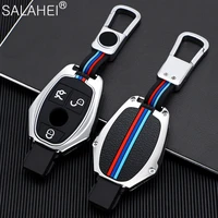 zinc alloy car key case cover shell fob for mercedes benz a b c s class amg gla cla glc w176 w221 w204 w205 keychain accessories