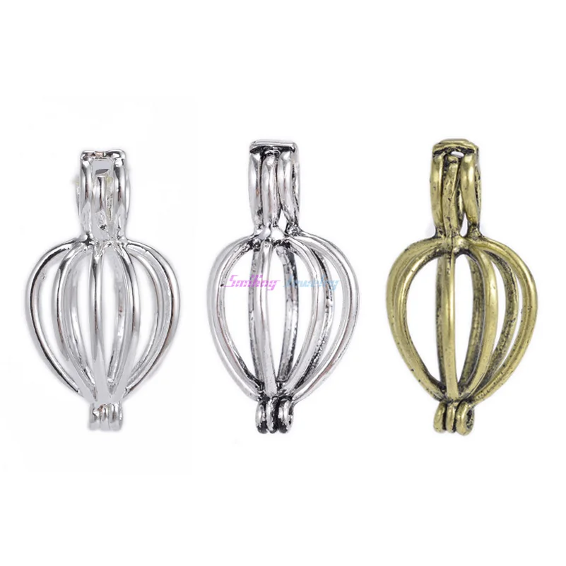 Латунная филигранная винтажная Посеребренная бронзовая полая клетка сделай сам