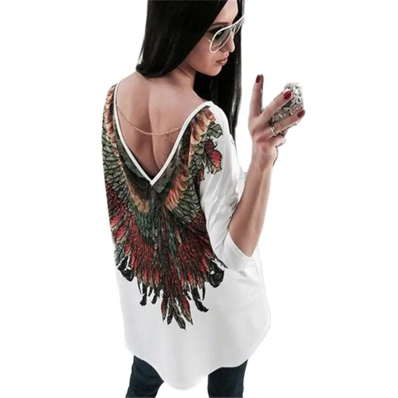 Женская одежда больших размеров свободная повседневная футболка с вырезами на