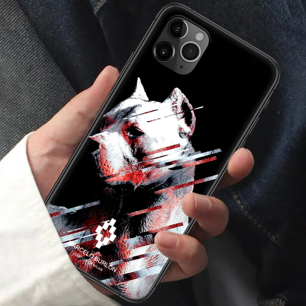 

Burlone Fashion Brand Marcelo Phone Case For Iphone 11 12 Mini PRO XR X XS MAX 6 6s 7 8 Plus 5 5s SE 2020 black Cover Luxury
