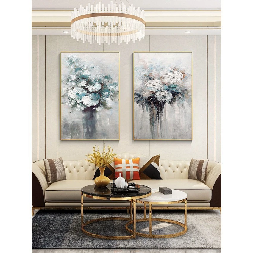 

Абстрактная текстура, цветы, картина для домашнего декора, ручная работа, картина маслом на холсте, настенные художественные Плакаты для гостиной, спальни, без рамки