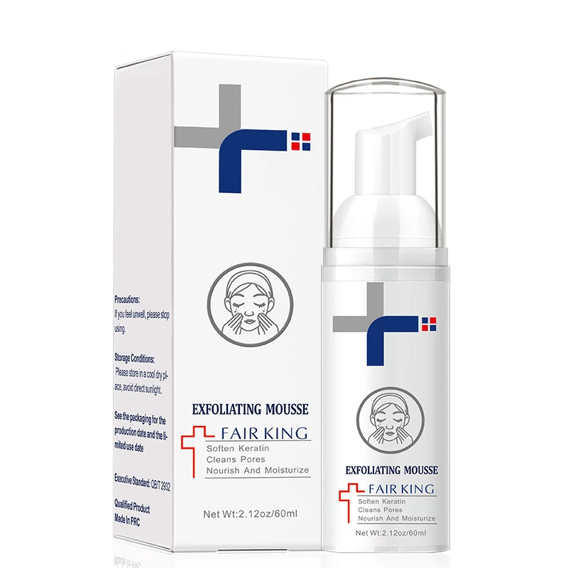

60ml Exfoliating Mousse deep cleansing face scrub for women peeling gel ordinary skin care Moisturizing