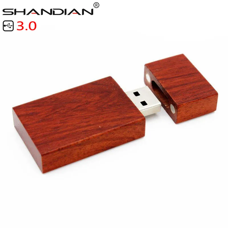 USB-флеш-накопитель SHANDIAN деревянный с коробкой 4/8/16/32/64 ГБ usb 3 0 | Компьютеры и офис