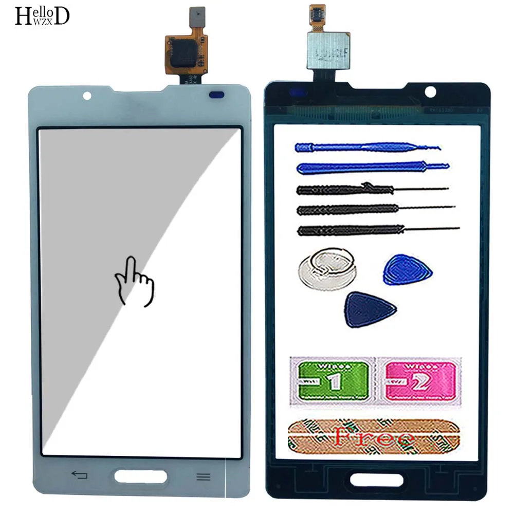 

Мобильный сенсорный экран 4,3 дюйма для LG Optimus L7 II P710, сенсорная панель объектива, дигитайзер, переднее стекло, сенсорный экран, инструменты, 3M ...