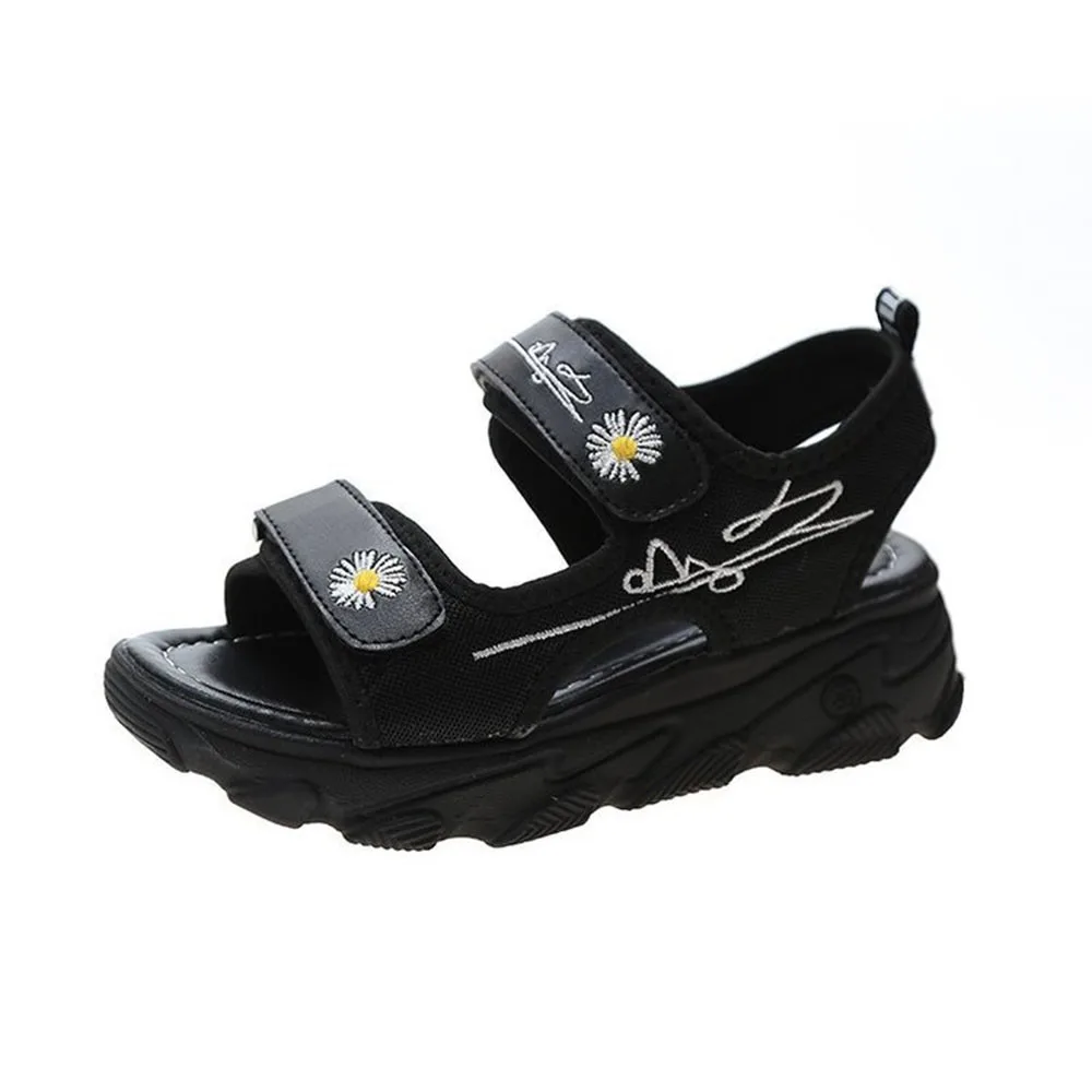 Сандалии женские с застежкой-липучкой уличные пляжные Босоножки на платформе