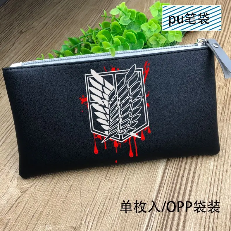 Attack On Titan Аниме атака на титановых крыльях свободы красочные печатные с бумажником Длинный кошелек на молнии - Цвет: Attack On Titan