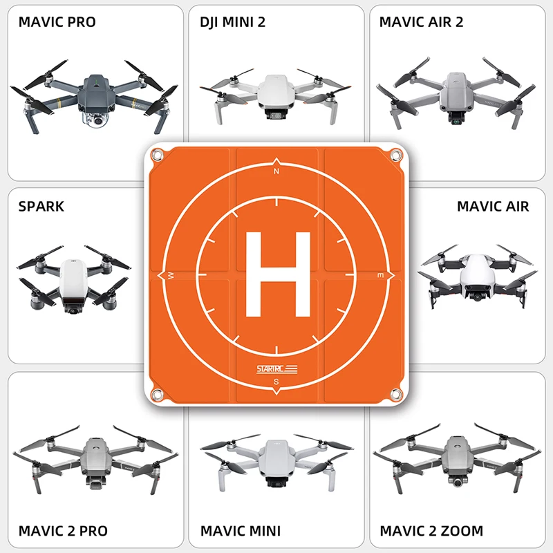 50cm Portable Foldable Landing Pad For DJI FPV Mavic AIR 2 Mini Pro Air Mavic 2 Drone Universal Apron Accessories