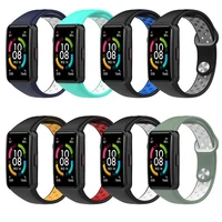 soft silicone band straps for huawei band 6 sport smart wristband bracelet replacement blet for huawei honor 6 correa