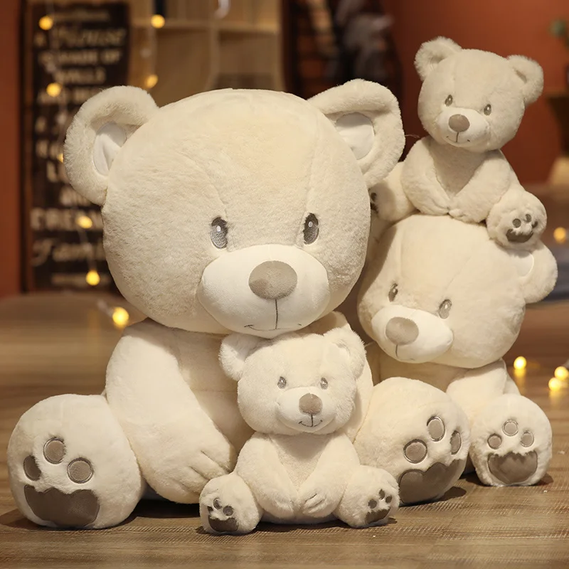 

Cute White Bear Stuffed Toys Plush Toy for Kids Cartoon Animal Stuffed Teddy Bear Doll Wedding Decoration Girl Birthday Gift