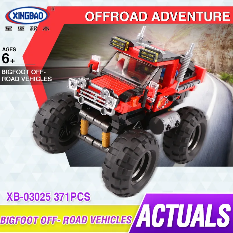 

XingBao 03025 Technical The super big foot car Set Building Blocks Bricks Toy For Kids Educational Used Birthday Present
