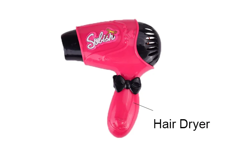 

Kids makeup Set Beauty Salons Hairdryer Comb Makeup Box Hairdressing Pretend Play Toys For Girls Baby Toys